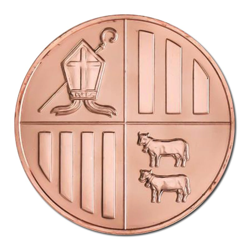 Andorra 2014 1oz Copper UNC